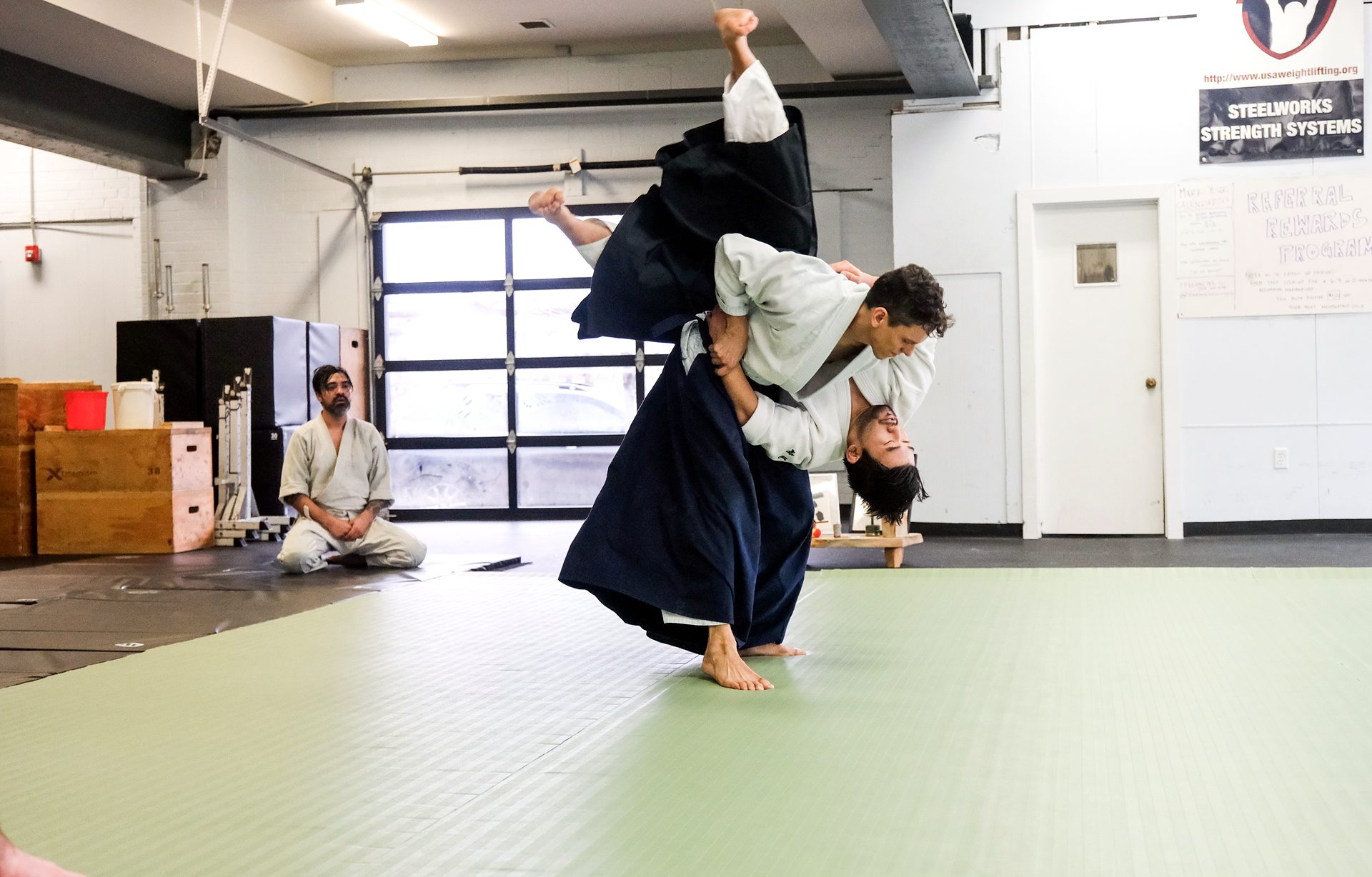 Aikido throw at Lemon Hill Aikido